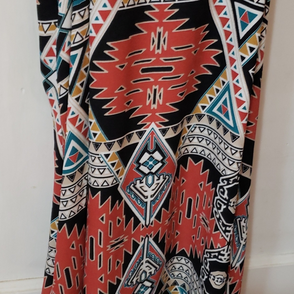 Trixie Western Print Sleeveless Dress size 11 - Picture 4 of 7